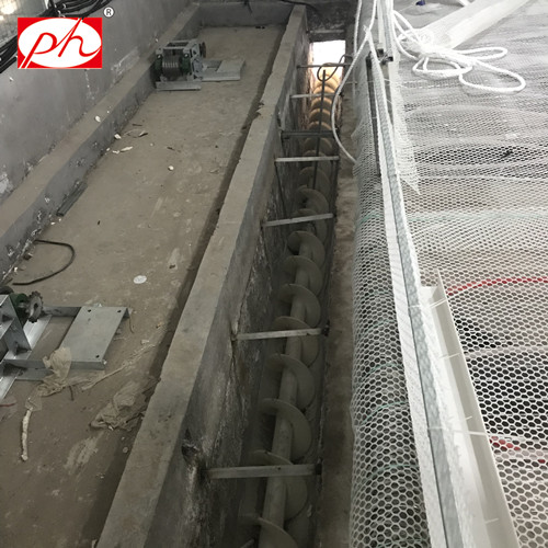 Auger-type manure cleaner for pig or poultry farm Auger-type manure cleaner for pig or poultry farm